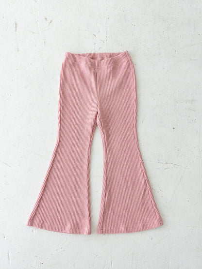 Ribbed flare pants (RRP: 185 RMB)