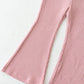 Ribbed flare pants (RRP: 185 RMB)