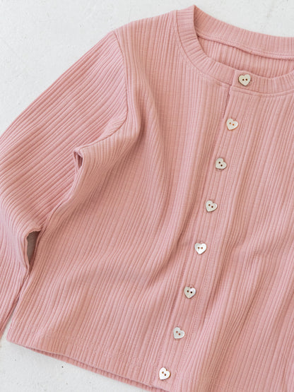 Ribbed cardigan (RRP: 231 RMB)