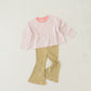 Ribbed flare pants (RRP: 185 RMB)