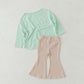 Ribbed flare pants (RRP: 185 RMB)