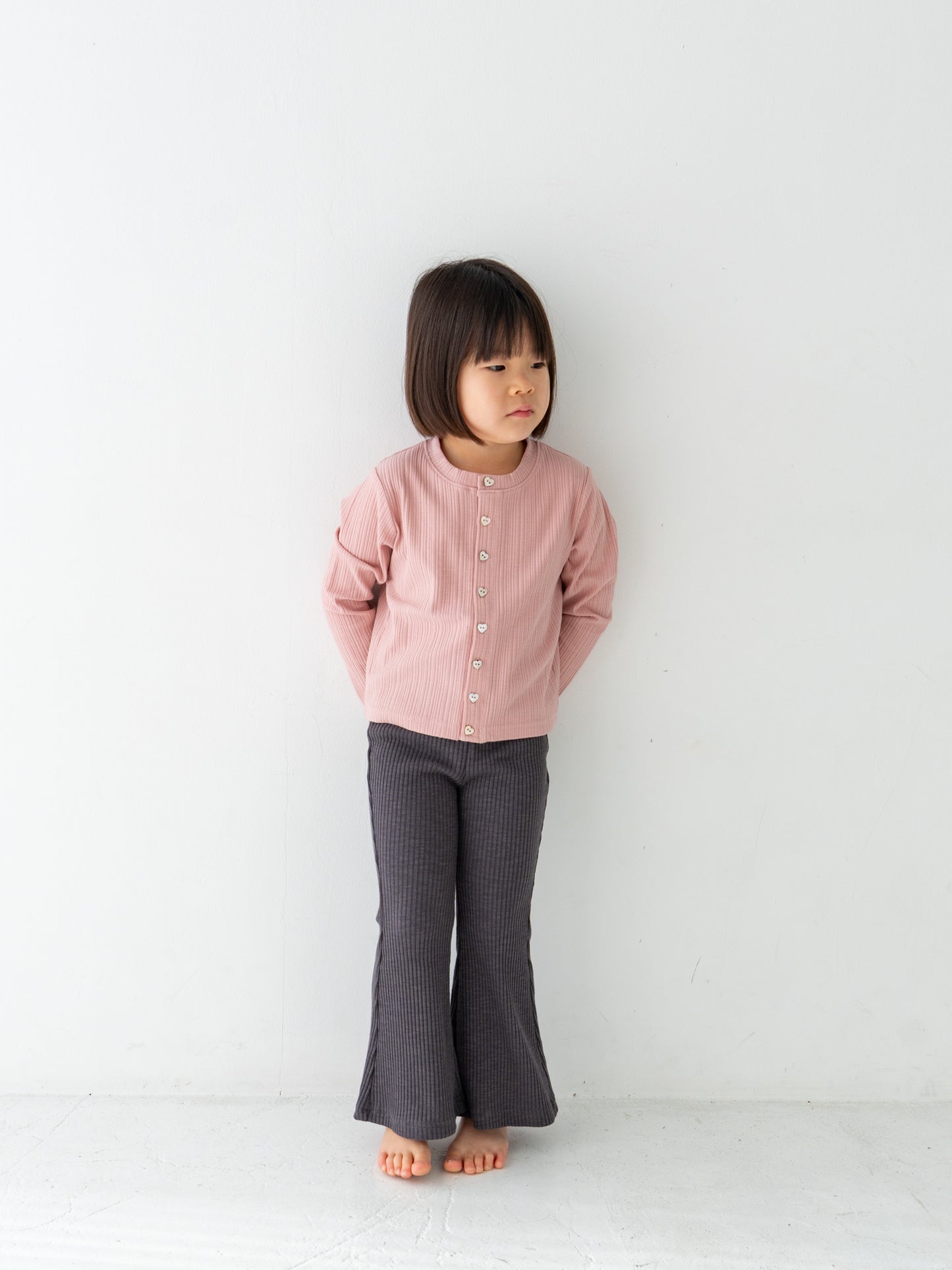 Ribbed flare pants (RRP: 185 RMB)