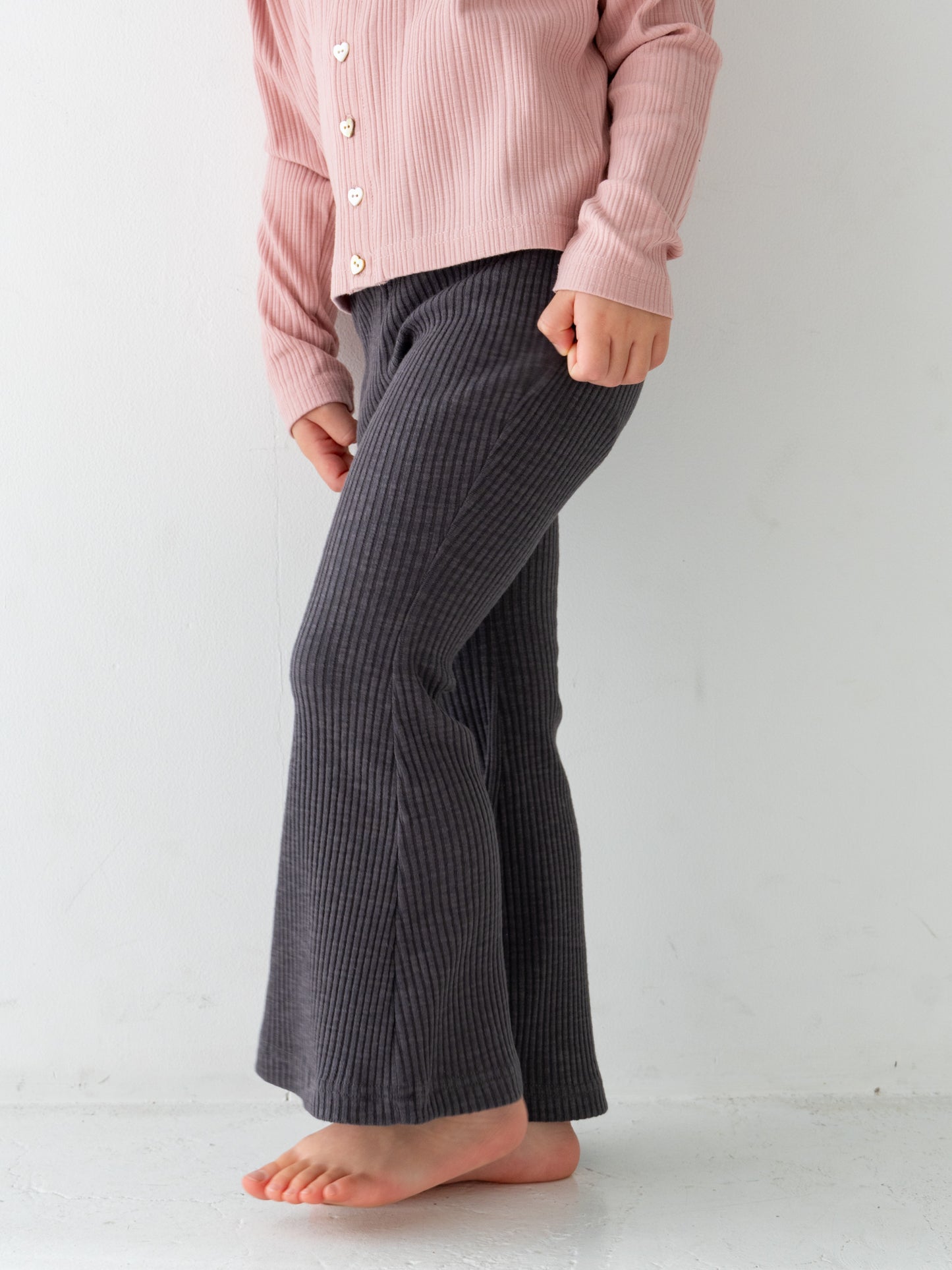 Ribbed flare pants (RRP: 185 RMB)